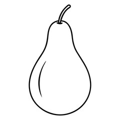 pear isolated on white