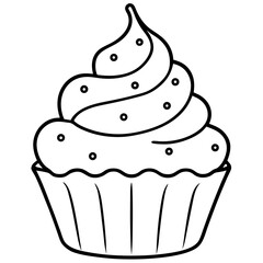 vector illustration of cupcakes