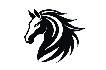 horse head silhouette vector bundle – 
 unique black horse profiles for logo, tattoo, and print design