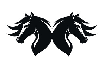 Horse Head Silhouette Vector Bundle – 82Unique Black Horse Profiles for Logo, Tattoo, and Print Design