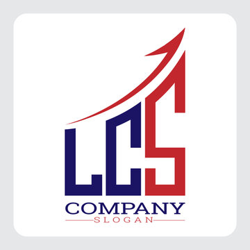 LCS logo design, LCS Company Logo Design Growth vector, LCS Upward Arrow Business Success Logo vector, LCS Corporate Branding Logo, LCS simple and modern logo, LCS business finance logo design, etc.