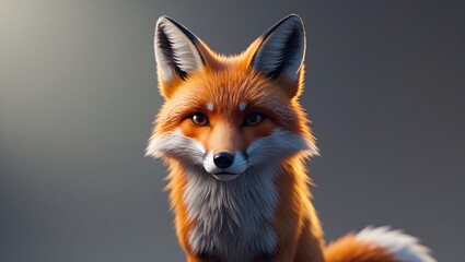 Obraz premium Orange Fox Portrait