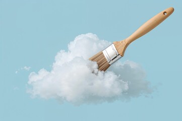 Paintbrush Stuck in a Fluffy Cloud