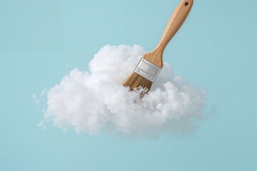 Paintbrush Stuck in a Fluffy Cloud