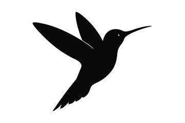 Hummingbird  silhouette vector bundle  illustration, Black Hummingbird  silhouette vector 