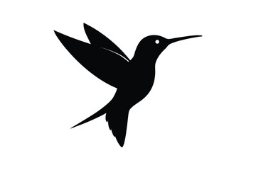 Hummingbird  silhouette vector bundle  illustration, Black Hummingbird  silhouette vector 