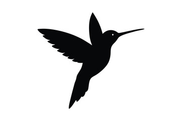 Hummingbird  silhouette vector bundle  illustration, Black Hummingbird  silhouette vector 