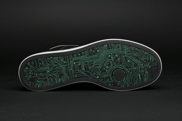Sneaker Sole Designed with Circuit Board Pattern