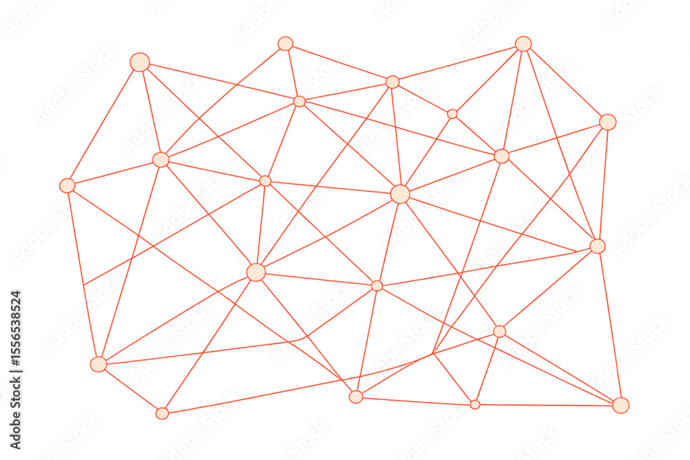Poster the background of vector connect link features a global network technology concept with digital tech