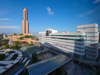 静岡県 浜松駅の駅前の風景