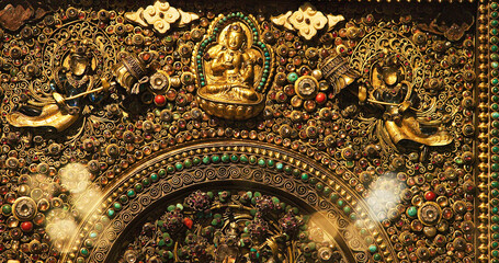 Chintamani Lokeshvara. Sanskrit Word Chintamani Literally Means wish Granting Jewel. This Plaque...