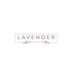lavander flower bakery logo