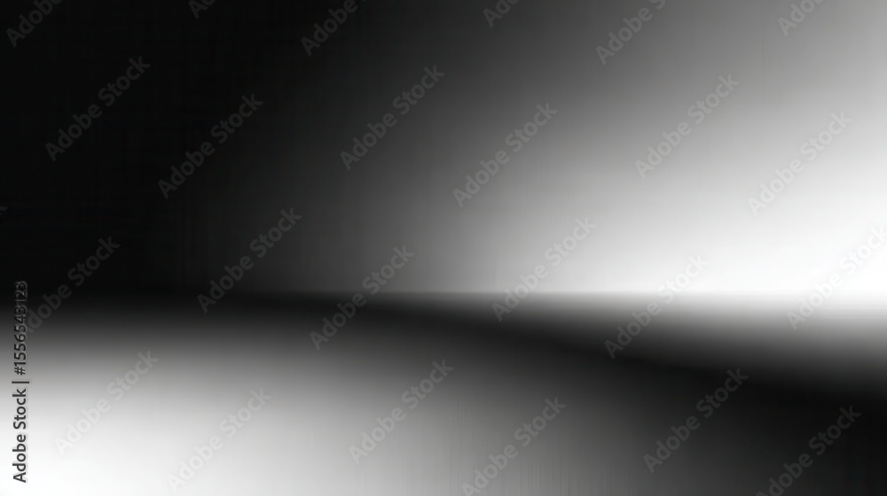 Poster empty studio room with soft, monochromatic light shines on gradient wall and floor