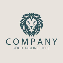 Lion head logo on a light background, symbolizing strength, courage, and leadership