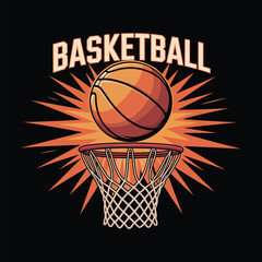 Basketball typography vector t-shirt design, Sports t-shirt design, Basketball t-shirt design for print