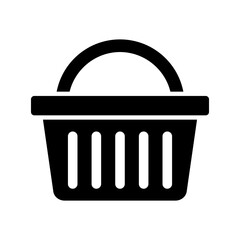 Shopping basket icon. Basket symbol.