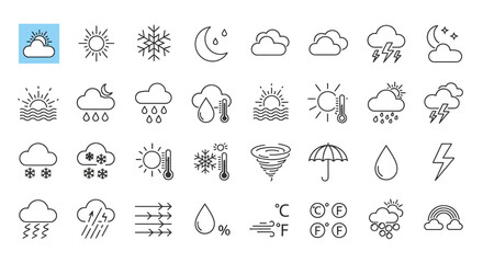 Outdoor Adventure Camping Gear Icons Collection for Recreation and Travel