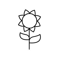Flower Bloom Botanical Line Icon