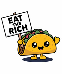 Eat the rich funny tacos lover