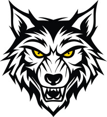 Fierce Wolf Face Vector Logo  Modern  Clean  High Resolution Design