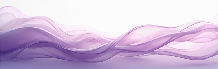 Obraz premium Mesmerizing purple abstract waves create a dynamic background for various projects. Elegant flow with soft gradient colors. Perfect for design, art, websites, and digital media.