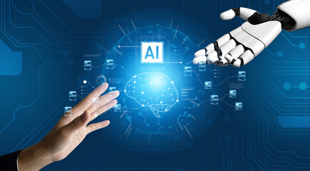 AI powers a neural network to process complex data streams, optimize learning models, and automate...
