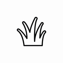 grass plant icon sign vector