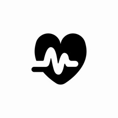 heart rate icon sign vector