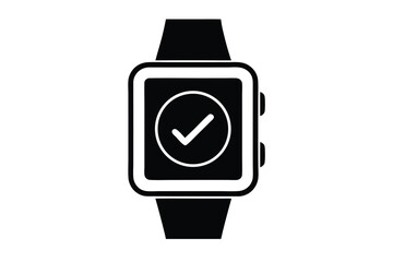 smartwatch check vector icon