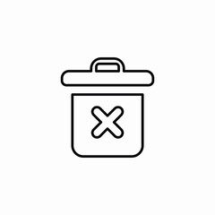 file bin icon sign vector