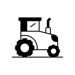 Farm Tractor Agriculture Vehicle Fill Icon