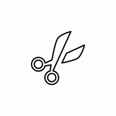 scissors sharp icon sign vector