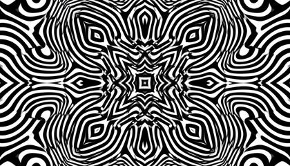 Fototapeta premium Abstract black and white pattern