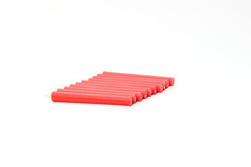 白背景の和蝋燭