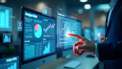 Data Analysis Technology Interface Illustration
