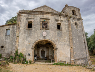 Remains of the old monastery "Convento de Nossa Senhora do Desterro" in Monchique, Algarve, Portugal.