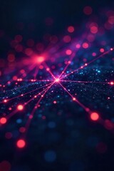 A complex network visualization depicting interconnected nodes and lines representing digital interaction data flow and relationships , internet, data analysis