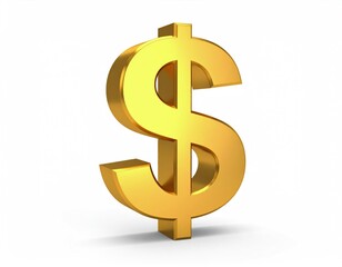 Golden dollar sign