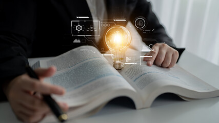 AI interface showing how artificial intelligence powers systems. AI Artificial intelligence...