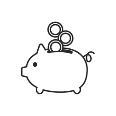 豚の貯金箱、貯金、貯蓄、コイン