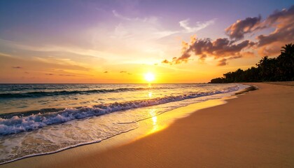 Sunset beach scene (1)