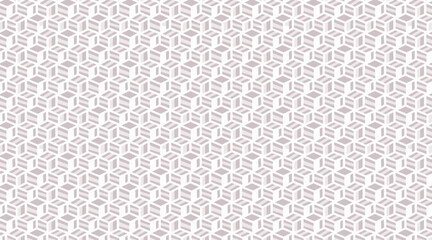 Modern Geometric 3D Cube Seamless Pattern