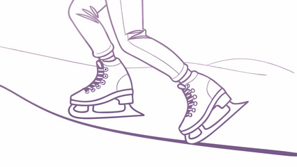 Minimalist Line Art of a Person with Jewelry.