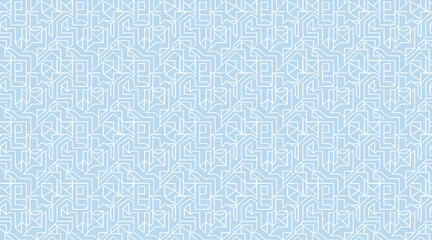 Intricate Blue Geometric Security Pattern