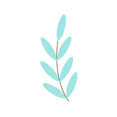 Soft-colored flat leaf icons with pastel tones for use in baby decor, early education visuals, nursery milestone posters, and springtime-themed toddler growth tracking materials
