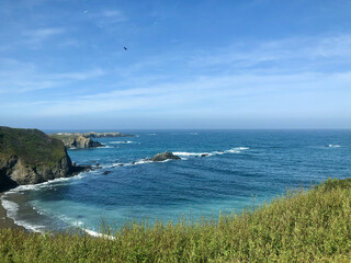 Coastal Bluffs and Turquoise Waters