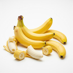 bananas isolated on white background