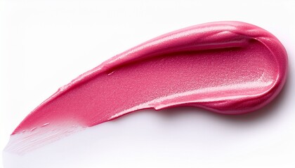 Fototapeta premium pink cosmetic smear on white background