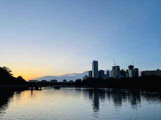 Downtown Austin Reflected at Dusk