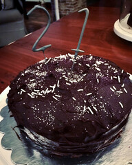 Dark Chocolate Birthday Cake